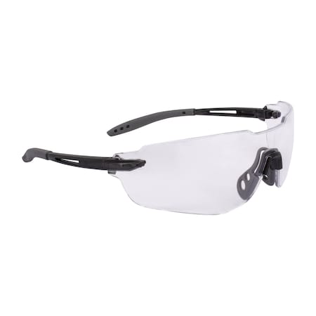 Radians Aphelion, Safety Glasses, Anti-Scratch, Clear Lens, Black Frame, Frameless, 1 PR APH1-10